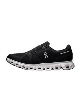 Ténis On Running Cloud 6 Preto e Branco para Homem