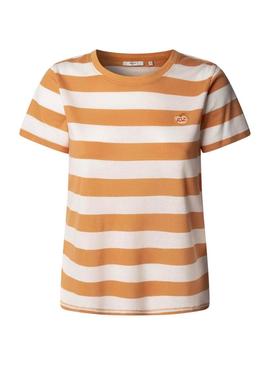 Camiseta Pepe Jeans Jinx laranja para mulher
