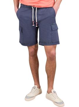 Bermuda El Ganso Cargo Garment Dyed marinho homem(Note: marinho means navy blue and homem means man in Portuguese)