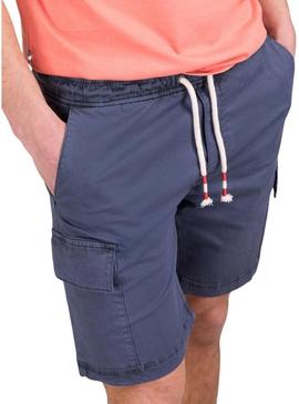 Bermuda El Ganso Cargo Garment Dyed marinho homem(Note: marinho means navy blue and homem means man in Portuguese)