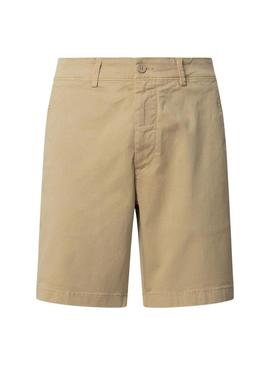 Bermudas Pepe Jeans Regular chino bege para homem.