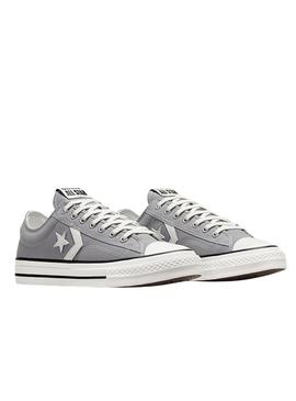 Sapatilhas Converse Star Player 76 Premium Canvas cinza para homem.