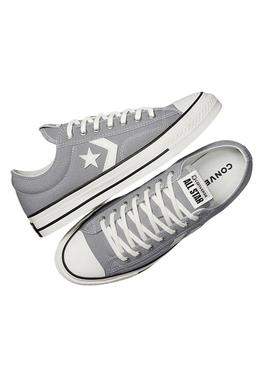 Sapatilhas Converse Star Player 76 Premium Canvas cinza para homem.