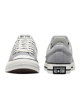 Sapatilhas Converse Star Player 76 Premium Canvas cinza para homem.