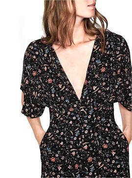 Jumpsuit Pepe Jeans Lilian Flores Para Mulher