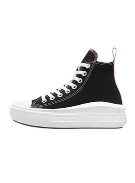 Sapatos Converse Chuck Taylor All Star Move Platform preto para crianças.
