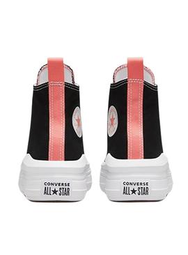 Sapatos Converse Chuck Taylor All Star Move Platform preto para crianças.