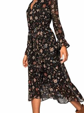 Vestido Pepe Jeans Anette Flores para Mulher