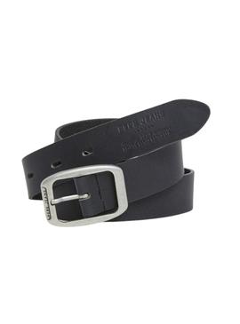Cinto Pepe Jeans Floyd em couro preto para homem.