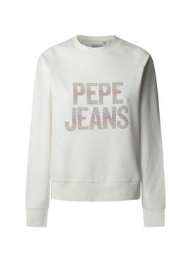 Moletom Pepe Jeans Velly Branco para mulher