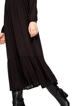 Vestido Pepe Jeans Bianca Preto Para Mulher