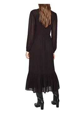 Vestido Pepe Jeans Bianca Preto Para Mulher