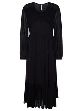 Vestido Pepe Jeans Bianca Preto Para Mulher