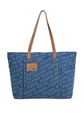 Tote Pepe Jeans Bellamie denim para mulher