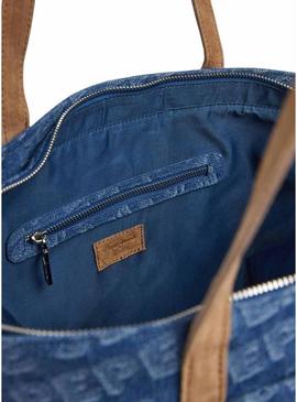 Tote Pepe Jeans Bellamie denim para mulher