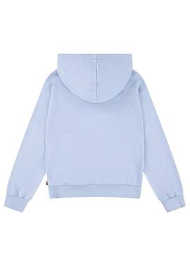 Moletom Levis Batwing Floral com capuz para menina