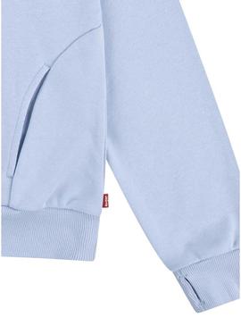 Moletom Levis Batwing Floral com capuz para menina