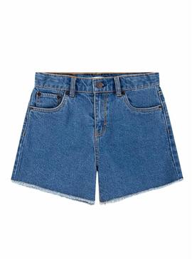 Short jeans Levis A Line azul para menina
