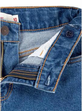 Short jeans Levis A Line azul para menina