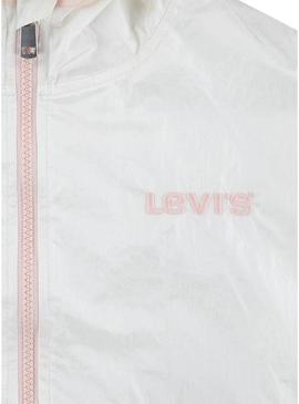 Corta-vento Levis Logo Tape Colorblock para meninas.