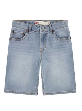 Short de ganga Levis 511 slim azul claro para criança.