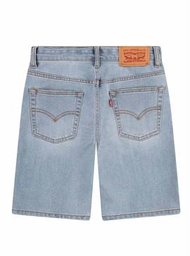 Short de ganga Levis 511 slim azul claro para criança.