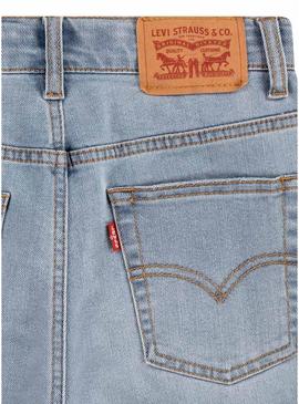 Short de ganga Levis 511 slim azul claro para criança.
