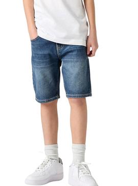 Short jeans Levis 511 slim azul para menino.
