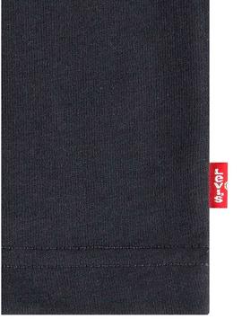 Camiseta Levi's Valley preta para criança.