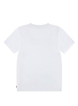 Camiseta Levis Ondas Crashing branca para criança.