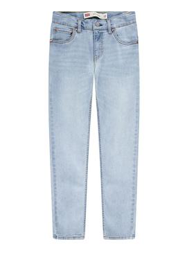 Calça jeans Levis 510 skinny lavada para criança.