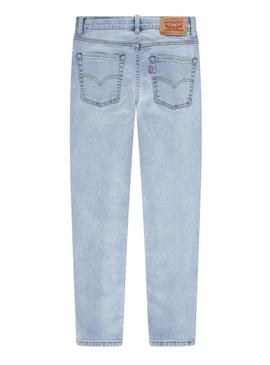 Calça jeans Levis 510 skinny lavada para criança.