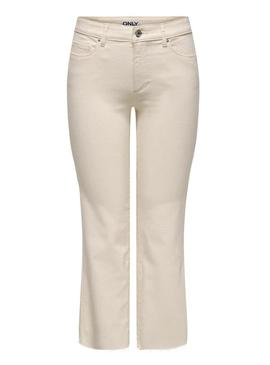 Calça de ganga Only Ann Kenya bege para mulher