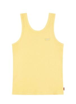Camiseta Levis Meet and Greet amarela para menina.