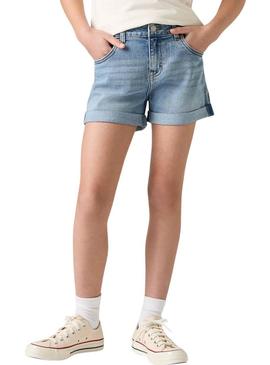 Shorts Levis denim azul para menina