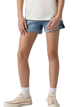 Shorts Levis denim azul para menina