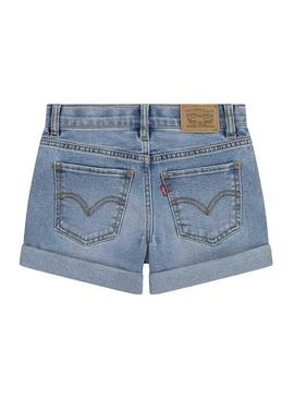 Shorts Levis denim azul para menina
