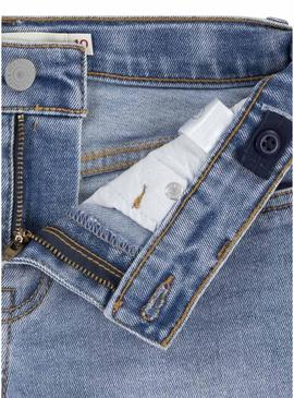 Shorts Levis denim azul para menina
