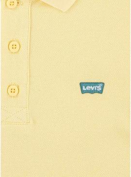 Fita de pescoço amarelo Polo Levis Back para criança.