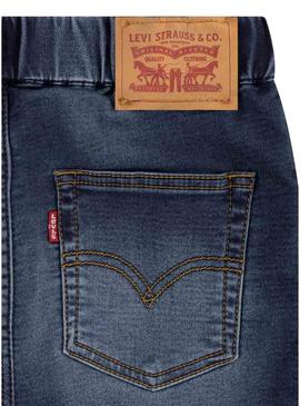 Bermuda Levis Dobby skinny escura para menino