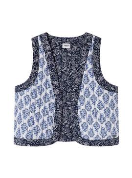 Colete Pepe Jeans Patsy azul para menina
