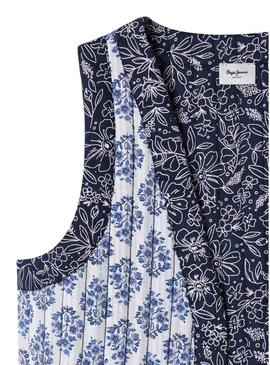 Colete Pepe Jeans Patsy azul para menina