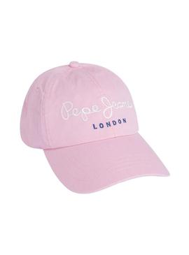 Gorra Pepe Jeans Noa rosa para menina
