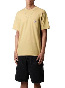 Camiseta Carhartt Pocket amarela para homem