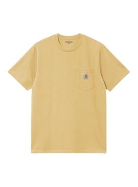 Camiseta Carhartt Pocket amarela para homem