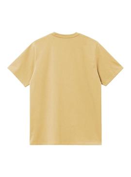 Camiseta Carhartt Pocket amarela para homem