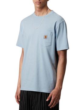 Camiseta Carhartt Pocket azul para Hombre = Camiseta Carhartt Pocket azul para Homem