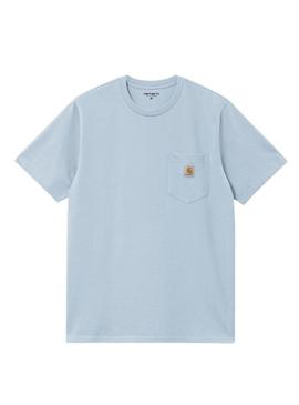 Camiseta Carhartt Pocket azul para Hombre = Camiseta Carhartt Pocket azul para Homem