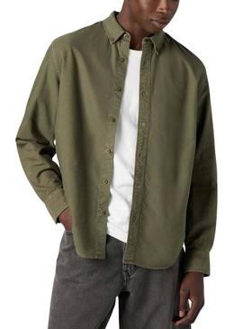 Camisa Levis Authentic verde para homem