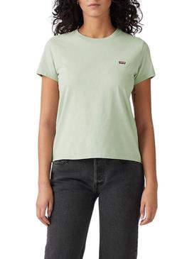 CAMISETA PERFEITA DE ALGODÃO VERDE SILT